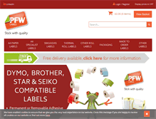 Tablet Screenshot of pfwlabels.com